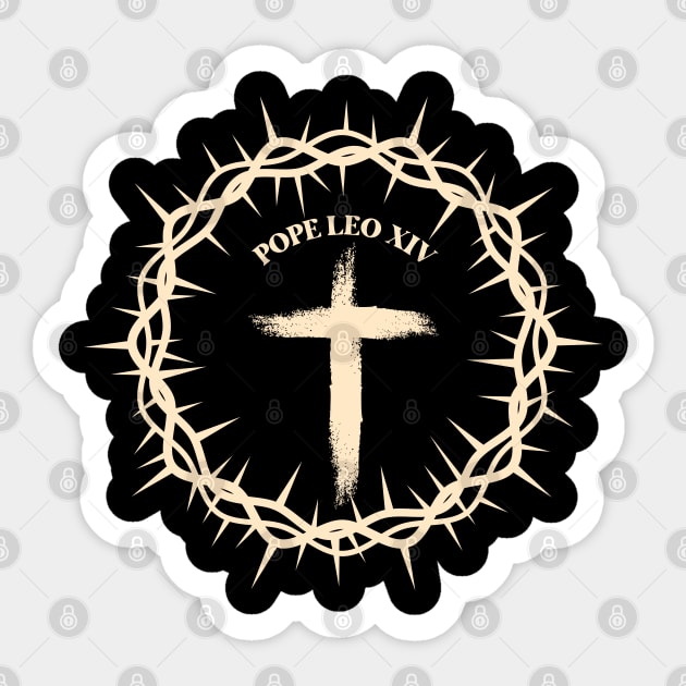 Pope-Leo-XIV Sticker by Creatifly Graphic Tees